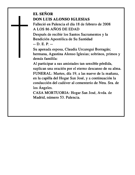 DON LUIS ALONSO IGLESIAS