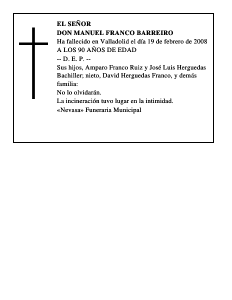 DON MANUEL FRANCO BARREIRO