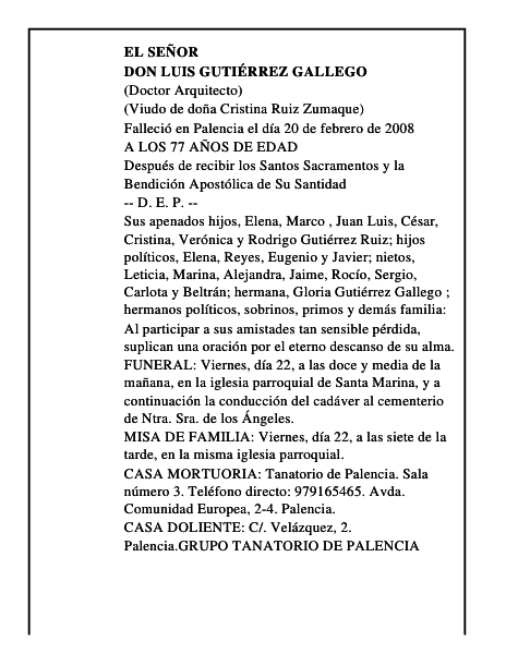 DON LUIS GUTIÉRREZ GALLEGO