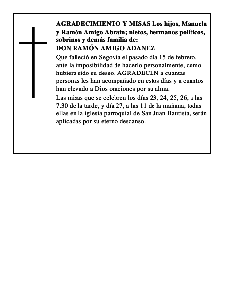 DON RAMÓN AMIGO ADANEZ
