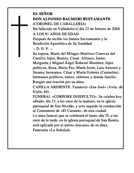 DON ALFONSO BALMORI BUSTAMANTE