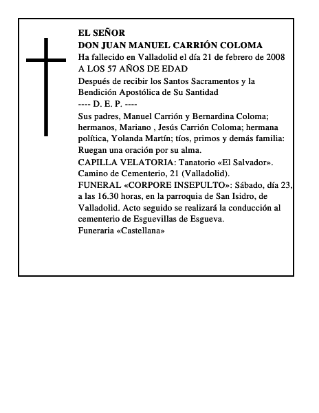 DON JUAN MANUEL CARRIÓN COLOMA