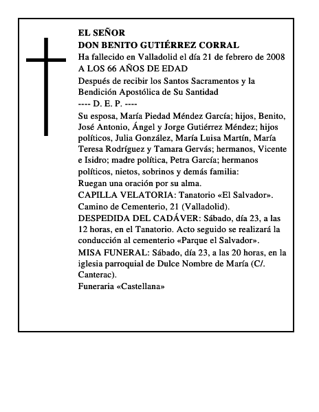 DON BENITO GUTIÉRREZ CORRAL