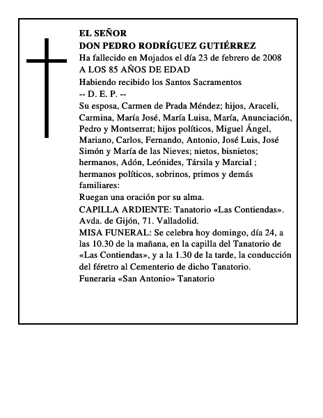 DON PEDRO RODRÍGUEZ GUTIÉRREZ