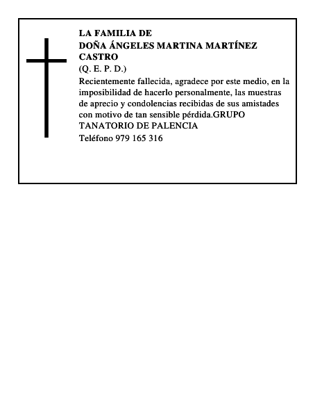 DOÑA ÁNGELES MARTINA MARTÍNEZ CASTRO