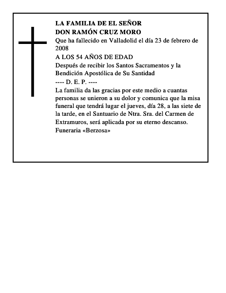 DON RAMÓN CRUZ MORO