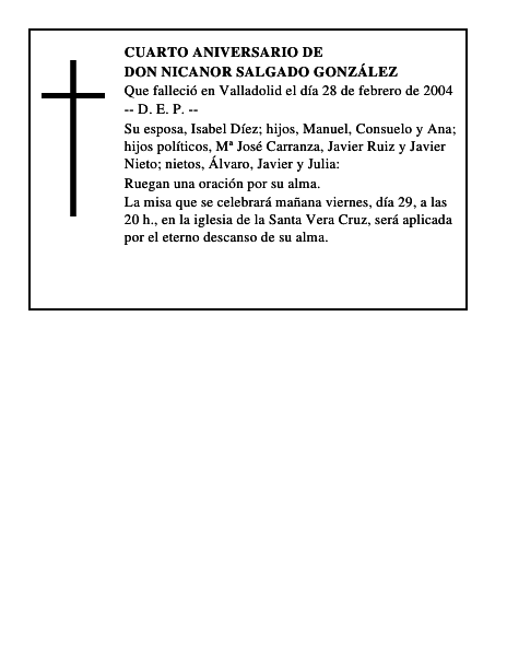 DON NICANOR SALGADO GONZÁLEZ