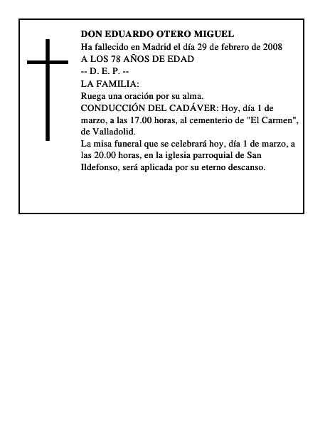 DON EDUARDO OTERO MIGUEL
