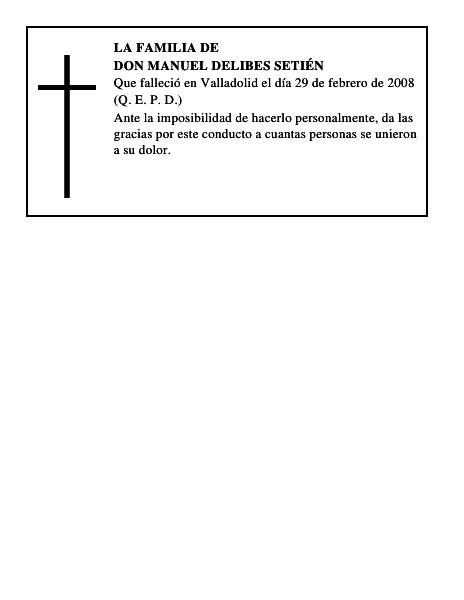 DON MANUEL DELIBES SETIÉN