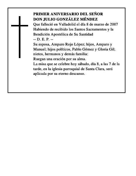 DON JULIO GONZÁLEZ MÉNDEZ