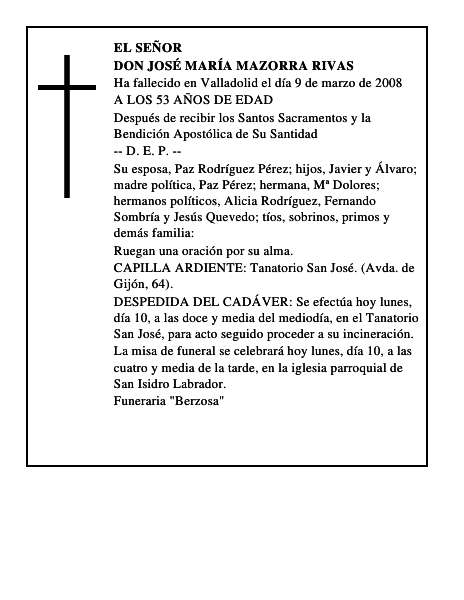 DON JOSÉ MARÍA MAZORRA RIVAS