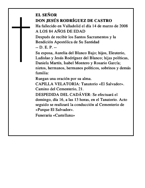 DON JESÚS RODRÍGUEZ DE CASTRO