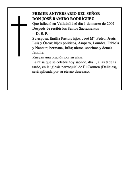 DON JOSÉ RAMIRO RODRÍGUEZ
