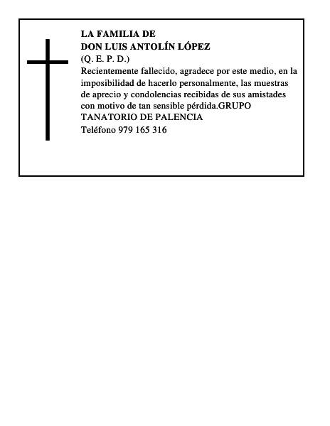 DON LUIS ANTOLÍN LÓPEZ