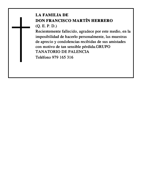 DON FRANCISCO MARTÍN HERRERO