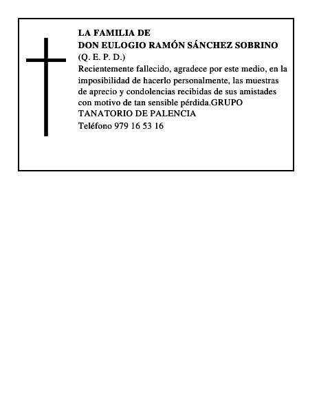 DON EULOGIO RAMÓN SÁNCHEZ SOBRINO