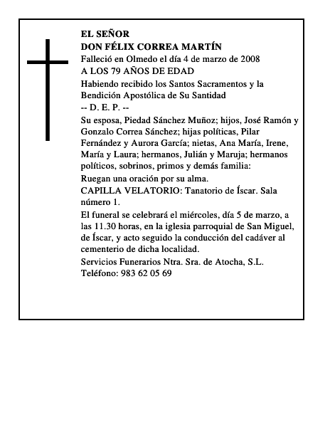 DON FÉLIX CORREA MARTÍN