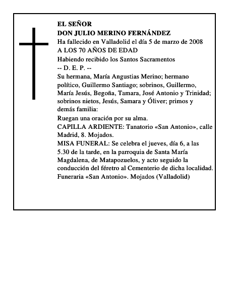DON JULIO MERINO FERNÁNDEZ