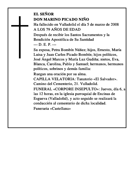 DON MARINO PICADO NIÑO