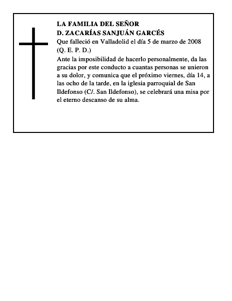 D. ZACARÍAS SANJUÁN GARCÉS