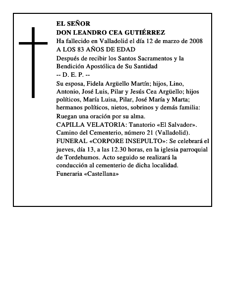 DON LEANDRO CEA GUTIÉRREZ