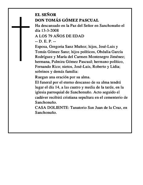 DON TOMÁS GÓMEZ PASCUAL