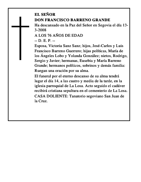 DON FRANCISCO BARRENO GRANDE