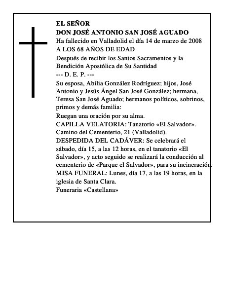 DON JOSÉ ANTONIO SAN JOSÉ AGUADO