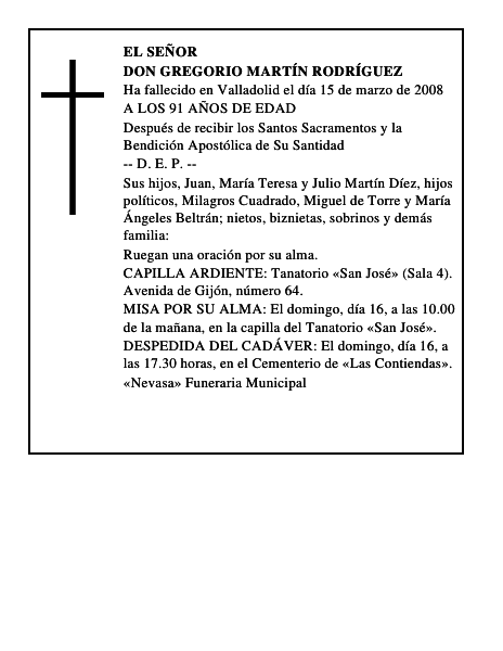 DON GREGORIO MARTÍN RODRÍGUEZ