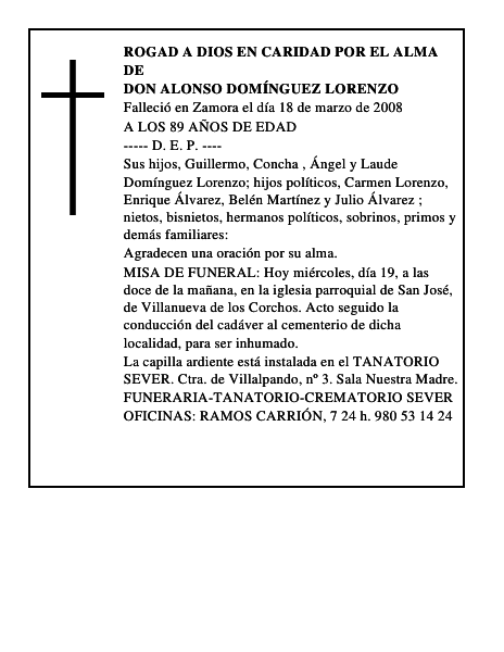 DON ALONSO DOMÍNGUEZ LORENZO
