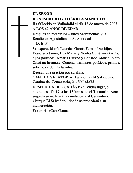 DON ISIDORO GUTIÉRREZ MANCHÓN
