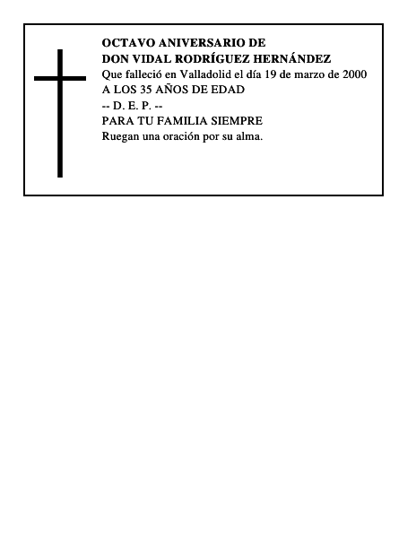 DON VIDAL RODRÍGUEZ HERNÁNDEZ