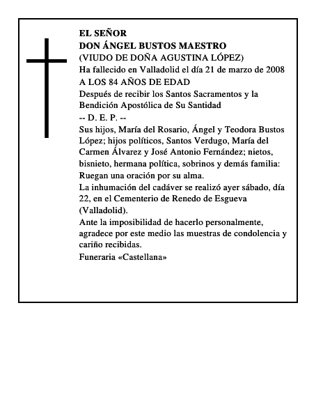 DON ÁNGEL BUSTOS MAESTRO
