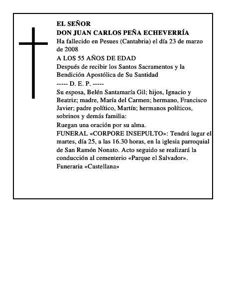 DON JUAN CARLOS PEÑA ECHEVERRÍA