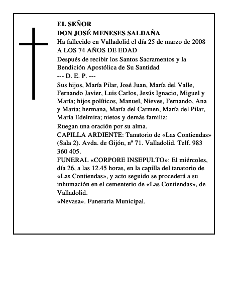 DON JOSÉ MENESES SALDAÑA