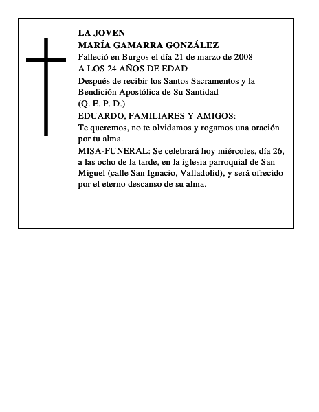 MARÍA GAMARRA GONZÁLEZ