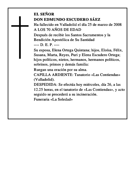 DON EDMUNDO ESCUDERO SÁEZ