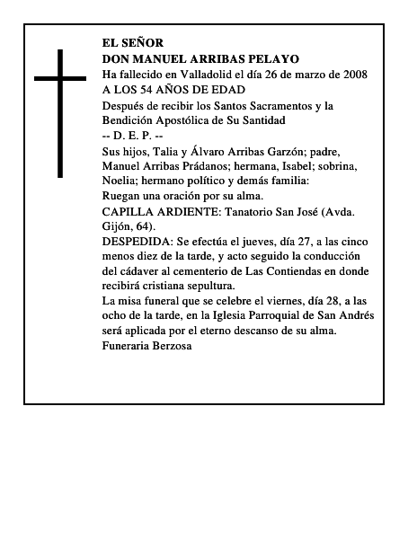 DON MANUEL ARRIBAS PELAYO