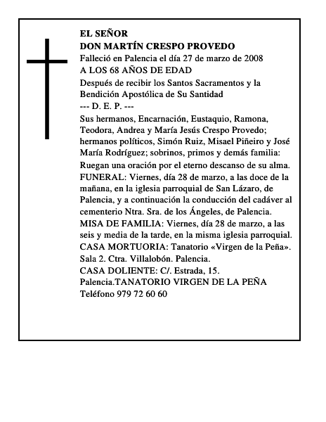 DON MARTÍN CRESPO PROVEDO