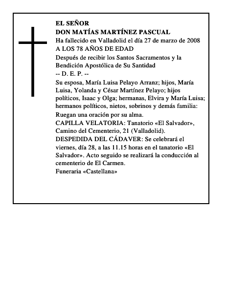 DON MATÍAS MARTÍNEZ PASCUAL