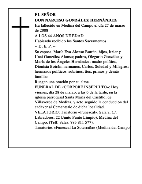 DON NARCISO GONZÁLEZ HERNÁNDEZ