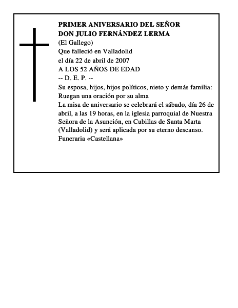 DON JULIO FERNÁNDEZ LERMA