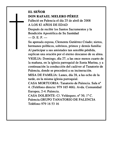 DON RAFAEL MELERO PÉREZ