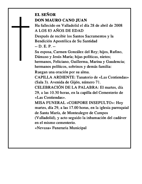 DON MAURO CANO JUAN