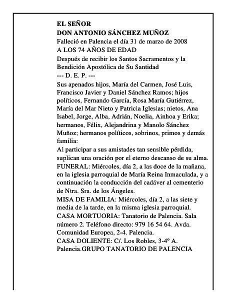 DON ANTONIO SÁNCHEZ MUÑOZ