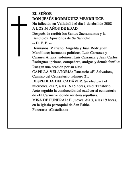 DON JESÚS RODRÍGUEZ MENDILUCE