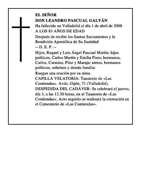 DON LEANDRO PASCUAL GALVÁN