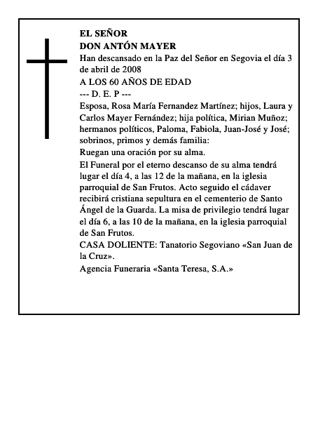 DON ANTÓN MAYER