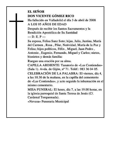 DON VICENTE GÓMEZ RICO
