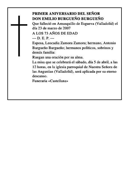 DON EMILIO BURGUEÑO BURGUEÑO